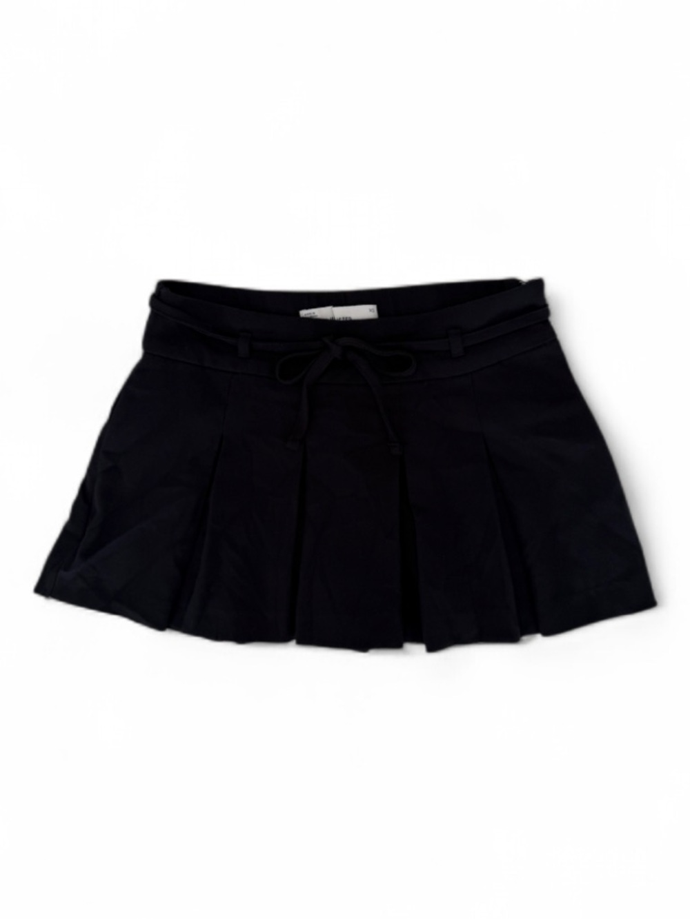 Hollister Black Pleated Skater Mini Skirt